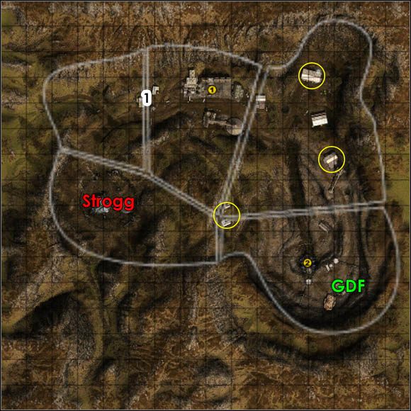 Strona atakująca: Strogg - Quarry | Pola bitew | Enemy Territory Quake Wars - Enemy Territory: Quake Wars - poradnik do gry