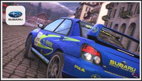 Wymagana ilość przejechanych kilometrów do odblokowania tej barwy: 0km - Subaru Impreza WRX Sti SpecC Type RA | Samochody - Premier | Sega Rally - Sega Rally - poradnik do gry