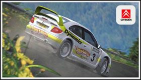 Wymagana ilość przejechanych kilometrów do odblokowania tej barwy: 80km - Citroen Xsara Rallycross (2004) | Samochody - Premier | Sega Rally - Sega Rally - poradnik do gry