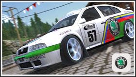 Wymagana ilość przejechanych kilometrów do odblokowania tej barwy: 32km - Skoda Octavia Kit Car | Samochody - Modified | Sega Rally - Sega Rally - poradnik do gry