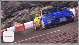 Wymagana ilość przejechanych kilometrów do odblokowania tej barwy: 32km - Toyota Celica ST205 | Samochody - Masters | Sega Rally - Sega Rally - poradnik do gry