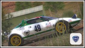 Wymagana ilość przejechanych kilometrów do odblokowania tej barwy: 32km - Lancia Stratos (1976) | Samochody - Masters | Sega Rally - Sega Rally - poradnik do gry