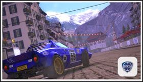 Wymagana ilość przejechanych kilometrów do odblokowania tej barwy: 80km - Lancia Stratos (1976) | Samochody - Masters | Sega Rally - Sega Rally - poradnik do gry