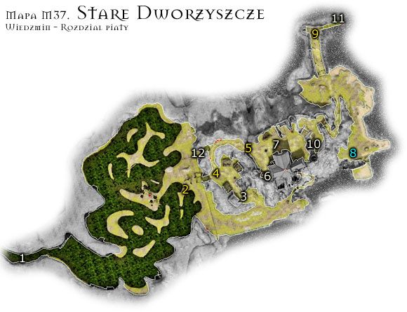 1 - M37: Stare Dworzyszcze | Rozdział 5 | Solucja Wiedźmin - Wiedźmin - poradnik