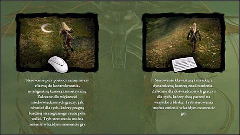 Wybór sterowania na początku gry nie ma żadnego znaczenia - w dowolnym momencie możesz się przełączać pomiędzy trzema dostępnymi za pomocą klawiszy: F1, F2 i F3 - Wiedźmin - poradnik