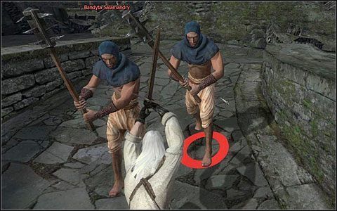 Pokonuj kolejnych przeciwników (M1 - Dziedziniec Kaer Morhen (1) | Prolog | Solucja Wiedźmin - Wiedźmin - poradnik