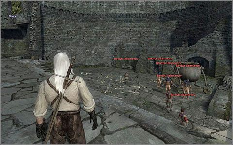 Łucznikami (M1 - Dziedziniec Kaer Morhen (2) | Prolog | Solucja Wiedźmin - Wiedźmin - poradnik