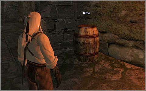 Pod ścianą (M2 - Wnętrze Kaer Morhen | Prolog | Solucja Wiedźmin - Wiedźmin - poradnik