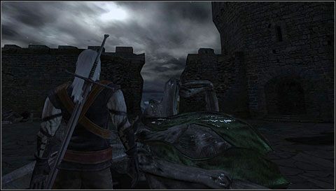Wyjdź przez bramę (M2 - Wnętrze Kaer Morhen - piętro | Prolog | Solucja Wiedźmin - Wiedźmin - poradnik