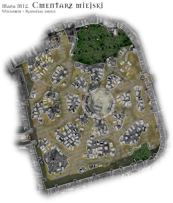 Cmentarz jest lokacją niebezpieczną przez całą dobę - M12: Cmentarz Miejski | Rozdział 2 | Solucja Wiedźmin - Wiedźmin - poradnik