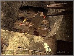 Postaraj się trafić na deski i zabić antliona chodzącego na dole - [Solucja] Początek cz.2 | Half-Life 2 Episode Two - Half-Life 2: Episode Two - poradnik do gry