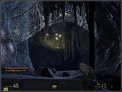 Znajdziesz się na ścieżce, która doprowadzi cię na skały nad jeziorkiem - [Solucja] Początek cz.3 | Half-Life 2 Episode Two - Half-Life 2: Episode Two - poradnik do gry