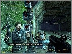 Wejść pilnują wieżyczki i strażnicy - [Solucja] Ów żywot vortalny cz.1 | Half-Life 2 Episode Two - Half-Life 2: Episode Two - poradnik do gry