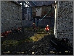 Gdy dotrzesz na drugą stronę, przebij się przez zombiaków do drabinki i wejdź na nią - [Solucja] Freeman Pontifex cz.5 | Half-Life 2 Episode Two - Half-Life 2: Episode Two - poradnik do gry