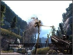 Po pokonaniu stridera, Dog przywita się z wami i otworzy bramę tamy - [Solucja] Poza zasięgiem cz.5 | Half-Life 2 Episode Two - Half-Life 2: Episode Two - poradnik do gry