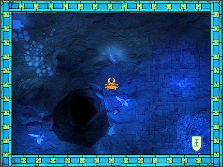 Potężny artefakt znajduje się w podziemiach. Charakterystyczna wieża w prawym-dolnym rogu. - Misja 2 - Tearing the Veil | Kampania 4 | HoMM V Dzikie Hordy - Heroes of Might & Magic V: Dzikie Hordy - poradnik do gry