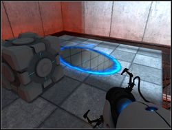 Zeskocz na dół i strzel w podłogę - Pomieszczenie testowe nr 05 | Portal - Portal - poradnik do gry