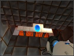 Pomieszczenie podobne do dziesiątego - również wykorzystywać będziesz przede wszystkim siłę grawitacji - Pomieszczenie testowe nr 12 | Portal - Portal - poradnik do gry