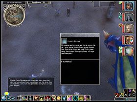 Jak tylko zbliżysz się do bram miasta rozpocznie się dialog z obrońcami - Za czarnymi wrotami | Akt III Neverwinter Nights 2 Maska Zdrajcy - Neverwinter Nights 2: Maska Zdrajcy - poradnik do gry