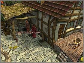 Nad rzeką stoi także cygańska przyczepa należąca do trupy aktorskiej (po lewej), jednak w tej chwili nikogo nie ma w pobliżu - Uratować Magiczne Królestwo cz.3 | Simon the Sorcerer 4 - Simon the Sorcerer 4 - poradnik do gry