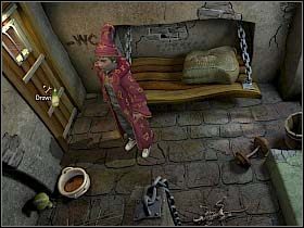 Wybór pada na mocno stężoną i śmierdzącą zawartość stojącego obok drzwi nocnika - Uratować Magiczne Królestwo cz.4 | Simon the Sorcerer 4 - Simon the Sorcerer 4 - poradnik do gry