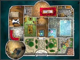 A zatem z psiną spokój, można zabrać pogrzebacz z jadalni i wykorzystać go do otwarcia szafki na klucze - Uratować Magiczne Królestwo cz.10 | Simon the Sorcerer 4 - Simon the Sorcerer 4 - poradnik do gry