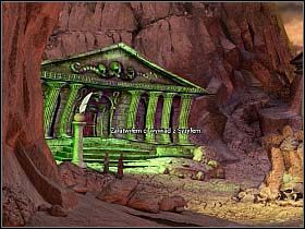 Ze swym łupem pędzi do Syzyfa, podpiera klinem skałę toczoną przez biedaka i zamienia z nim dwa słowa - Uciec z Krainy Umarłych cz.3 | Simon the Sorcerer 4 - Simon the Sorcerer 4 - poradnik do gry