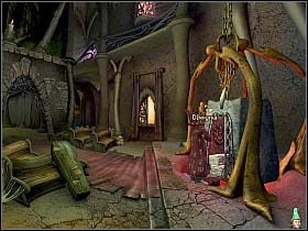 Teraz chłopak może spokojnie rozejrzeć się po świątyni - Wydostać króla i sobowtóra z Krainy Umarłych | Simon the Sorcerer 4 - Simon the Sorcerer 4 - poradnik do gry