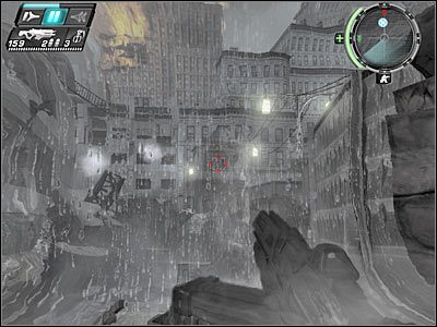 Po dotarciu do ukazanego na screenie przesmyku zatrzymaj się i zacznij likwidować widocznych przeciwników - Etap 2 - Back Again cz.5 | TimeShift - TimeShift - poradnik do gry