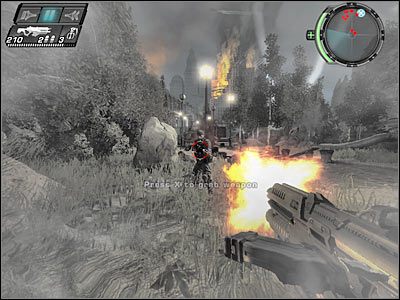 Teraz w dość żmudny sposób musisz eliminować kolejnych wrogów - Etap 3 - New Blood cz.2 | TimeShift - TimeShift - poradnik do gry