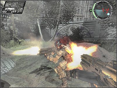 Korzystając z mojej metody bez większych problemów załatwisz wszystkich najbliżej rozstawionych wrogów - Etap 3 - New Blood cz.2 | TimeShift - TimeShift - poradnik do gry