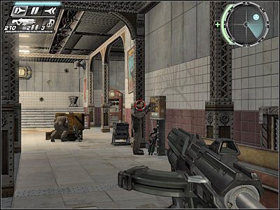 Lewego korytarza nie musisz sprawdzać, gdyż nie znajdziesz tam nic ciekawego - Etap 4 - Infiltration cz.1 | TimeShift - TimeShift - poradnik do gry