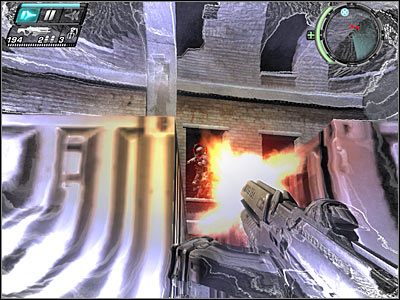 Ruszaj przed siebie, rozprawiając się z przeciwnikami, których spotkasz już za kilka sekund - Etap 4 - Infiltration cz.2 | TimeShift - TimeShift - poradnik do gry