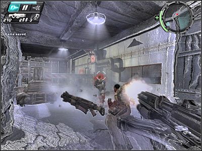 Pomieszczenie ochrony znajduje się po prawej stronie - Etap 5 - Ground Floor cz.1 | TimeShift - TimeShift - poradnik do gry