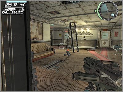 W tym samym pomieszczeniu pojawią się teraz dwaj przeciwnicy - Etap 6 - Heist cz.1 | TimeShift - TimeShift - poradnik do gry