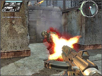 Podejdź teraz do znajdującego się po lewej stronie trzeciego punktu prowadzenia ostrzału snajperskiego - Etap 7 - Getaway cz.2 | TimeShift - TimeShift - poradnik do gry