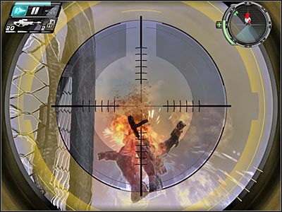 Osobiście nie radziłbym przeprowadzać zbyt dużej ilości frontalnych ataków, a to dlatego, że w Twoją stronę zmierzają świetnie uzbrojeni żołnierze - Etap 7 - Getaway cz.4 | TimeShift - TimeShift - poradnik do gry