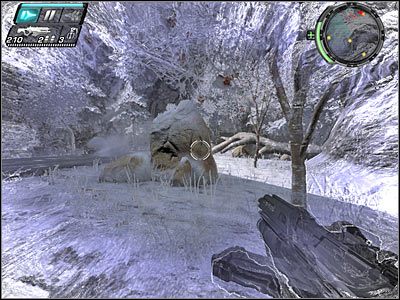 W pierwszej kolejności musisz pozbawić ukazanego na screenie operatora stanowiska maszynowego - Etap 9 - Better Late... cz.2 | TimeShift - TimeShift - poradnik do gry