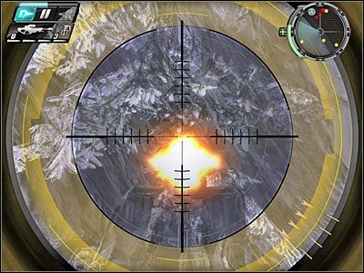 W oddali zauważysz zapewne kolejnych wrogów - Etap 9 - Better Late... cz.2 | TimeShift - TimeShift - poradnik do gry