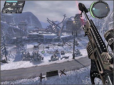 Po zakończonych walkach wybierz ulubioną broń (ja polecam kuszę) i zejdź na dół - Etap 10 - Point of Impact cz.2 | TimeShift - TimeShift - poradnik do gry