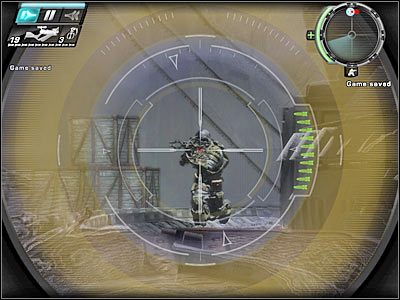 Po zbliżeniu się do mostu zniszcz widoczne po drugiej stronie beczki, a następnie stojących tam wrogów - Etap 11 - Liberation cz.1 | TimeShift - TimeShift - poradnik do gry