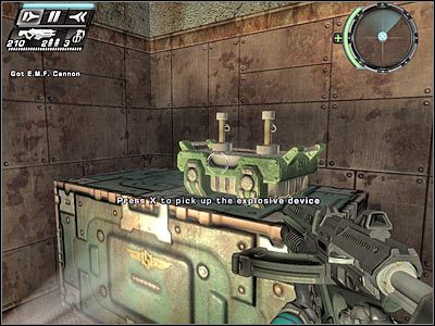 Z materiałami wybuchowymi musisz się oczywiście wrócić do mijanego wcześniej rozwidlenia - Etap 11 - Liberation cz.2 | TimeShift - TimeShift - poradnik do gry