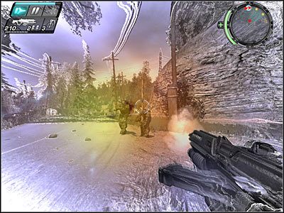 W obozie odnajdziesz skrzynie z bronią oraz amunicją - Etap 12 - Road Trip cz.3 | TimeShift - TimeShift - poradnik do gry