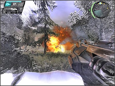 Ponownie uzupełnij stan amunicji i ruszaj w stronę drogi, z której korzystał zniszczony pojazd - Etap 12 - Road Trip cz.3 | TimeShift - TimeShift - poradnik do gry