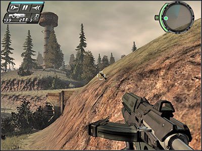 Po znalezieniu się w wodzie możesz przyśpieszyć, gdyż nie ma tu już żadnych min - Etap 13 - Forced Entry cz.2 | TimeShift - TimeShift - poradnik do gry