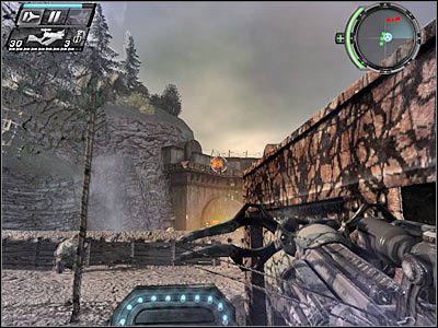 Obok znajduje się skrzynia z amunicją, tak więc nie musisz się martwić o amunicję - Etap 13 - Forced Entry cz.3 | TimeShift - TimeShift - poradnik do gry