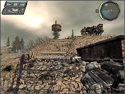 Radziłbym oczywiście skorzystać ze znajdującego się tu działa maszynowego - Etap 13 - Forced Entry cz.3 | TimeShift - TimeShift - poradnik do gry