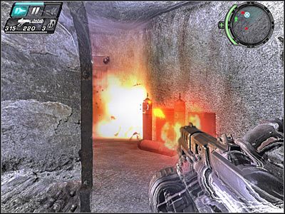 Skorzystaj z drzwi i ruszaj po schodach na górę - Etap 13 - Forced Entry cz.4 | TimeShift - TimeShift - poradnik do gry