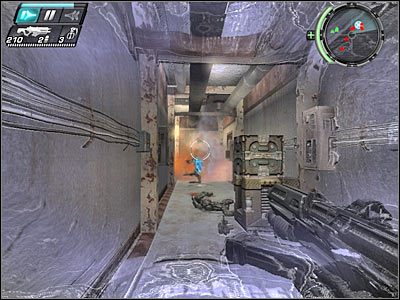 Otwórz drzwi i wejdź do większego pomieszczenia - Etap 13 - Forced Entry cz.5 | TimeShift - TimeShift - poradnik do gry