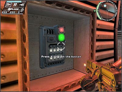 Po dotarciu na drugi koniec korytarza zapisz oczywiście stan gry i skieruj się do najbliższych drzwi - Etap 14 - Test Labs cz.1 | TimeShift - TimeShift - poradnik do gry